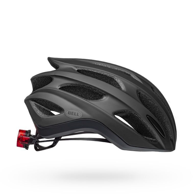 matte black road bike helmet