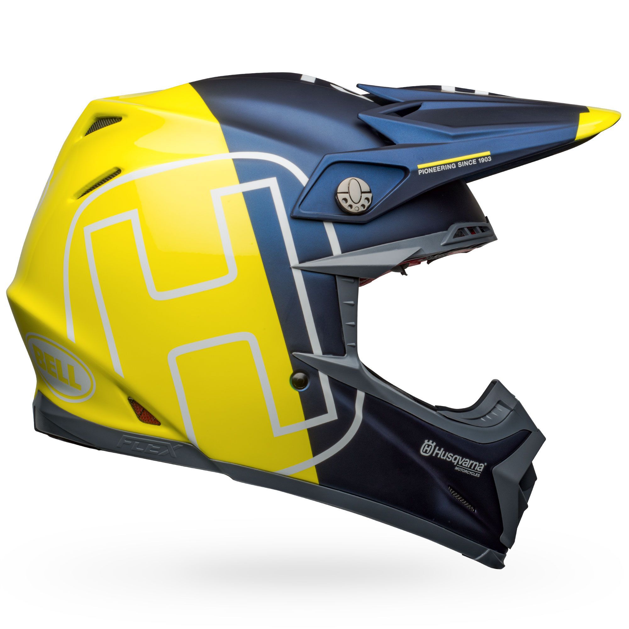 Division Matte/Gloss Black/Hi-Viz/Gray, X-Large Bell Moto-9 Flex Off-Road Motorcycle Helmet