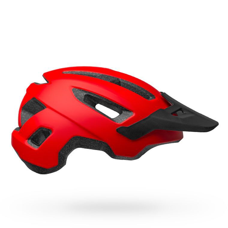 Red top bike helmet