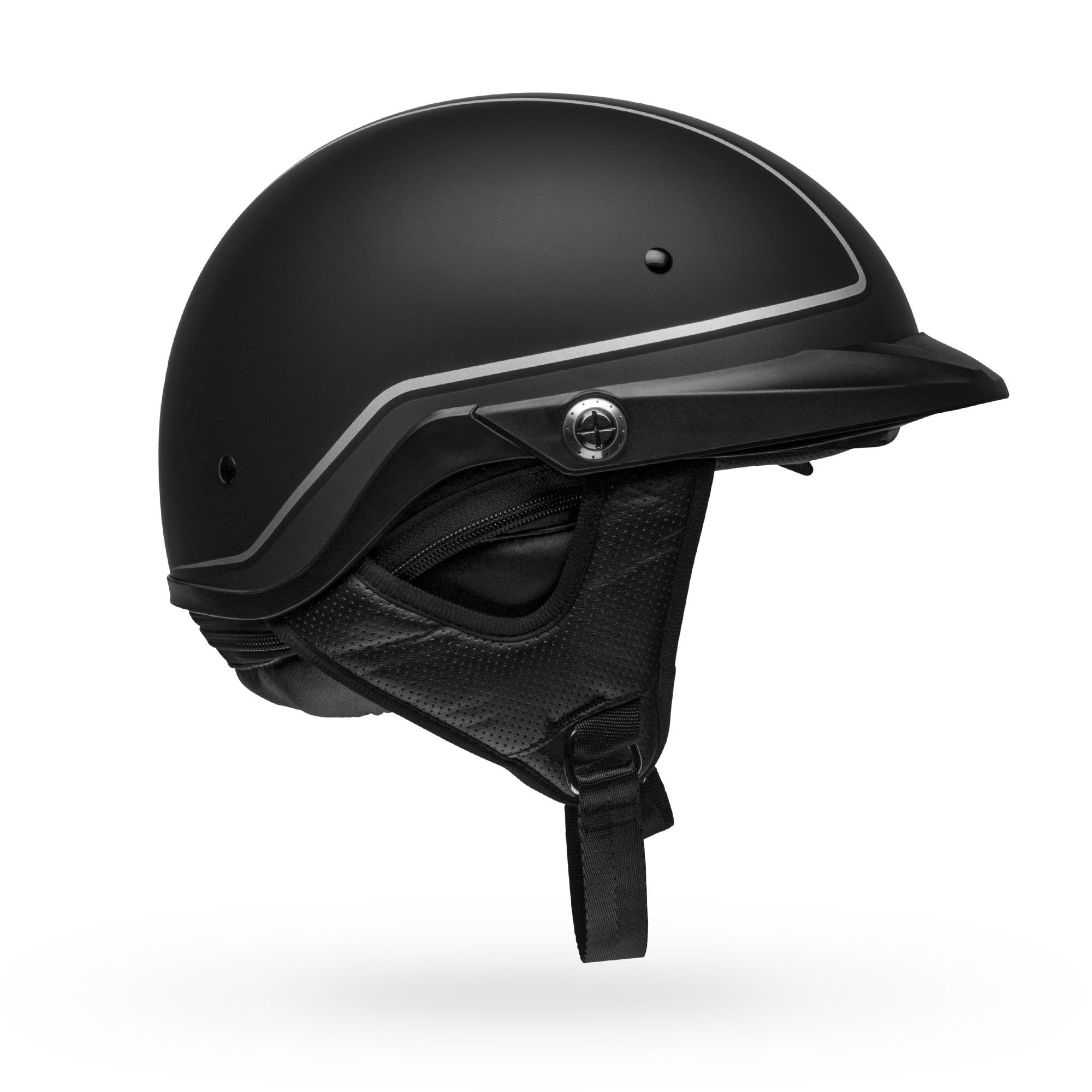 Bell Pit Boss Matte Black Half Helmet – LeatherUp USA