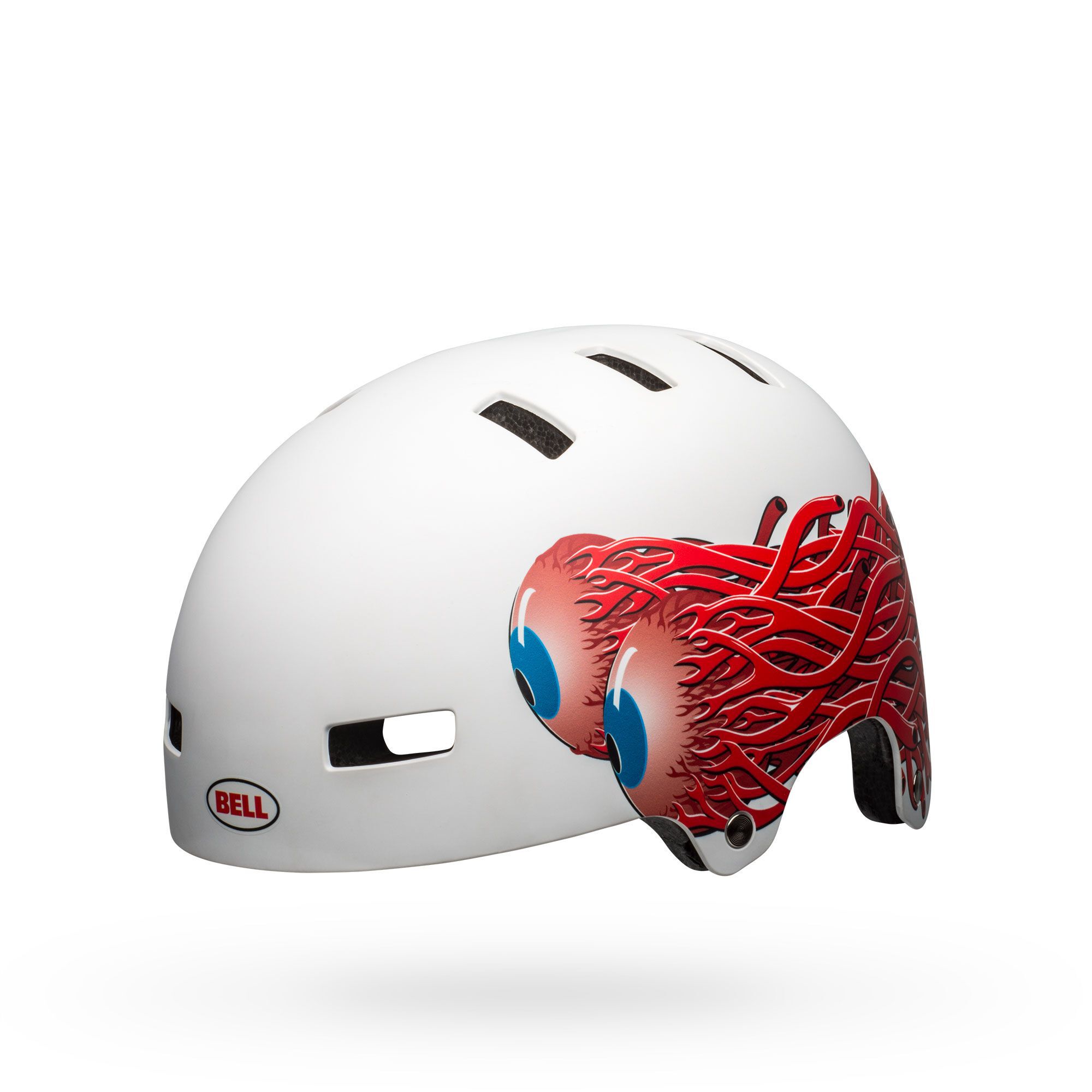 BELL Segment Form Fit Multi Sport Bicycle Skateboard Skate Helmet Red Size Large