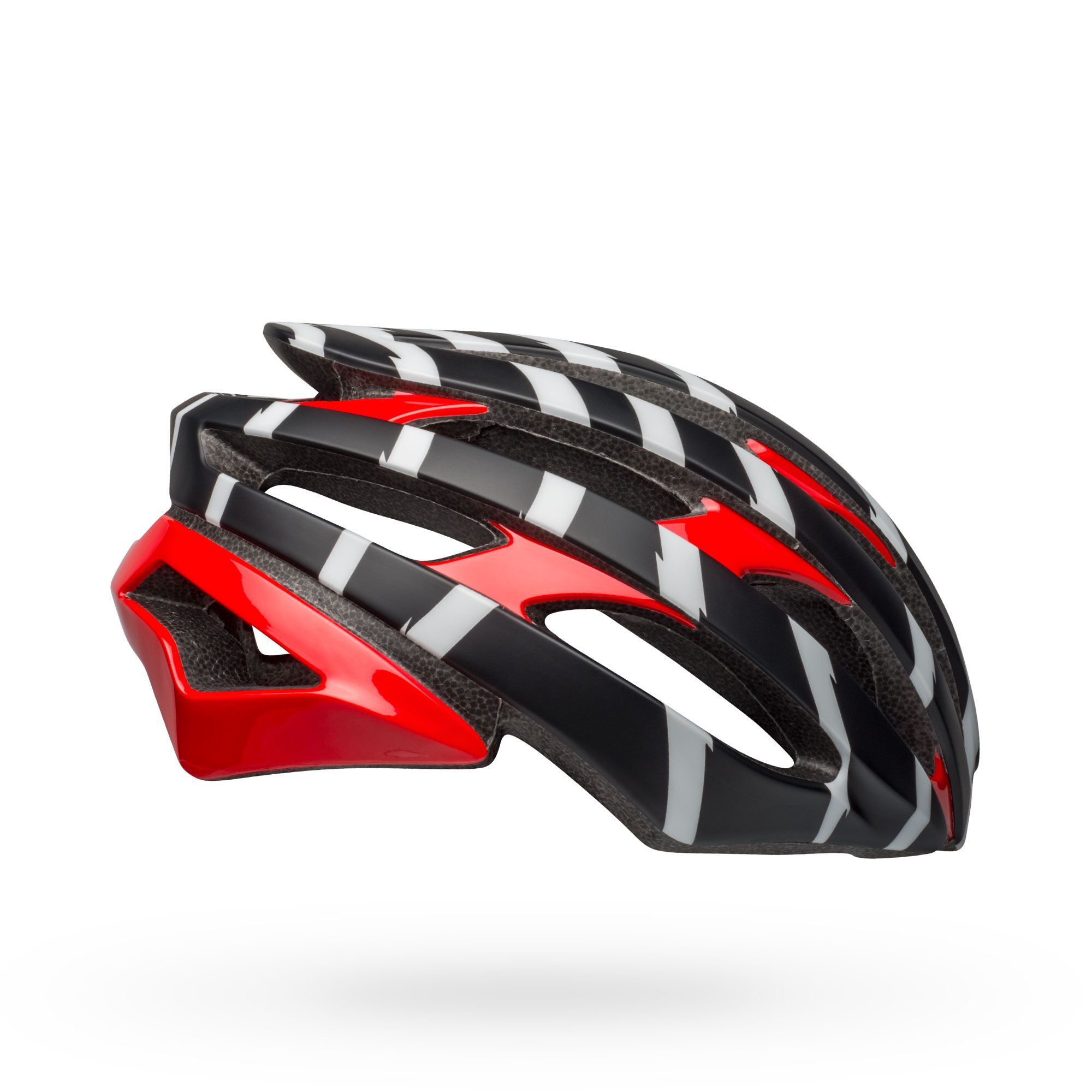 ABUS BELL Stratus MIPS Adult Road Bike Helmet Vertigo Matte/Gloss  Black/Red/White (2023), Large (58-62 cm) サイクルウェア、ヘルメット
