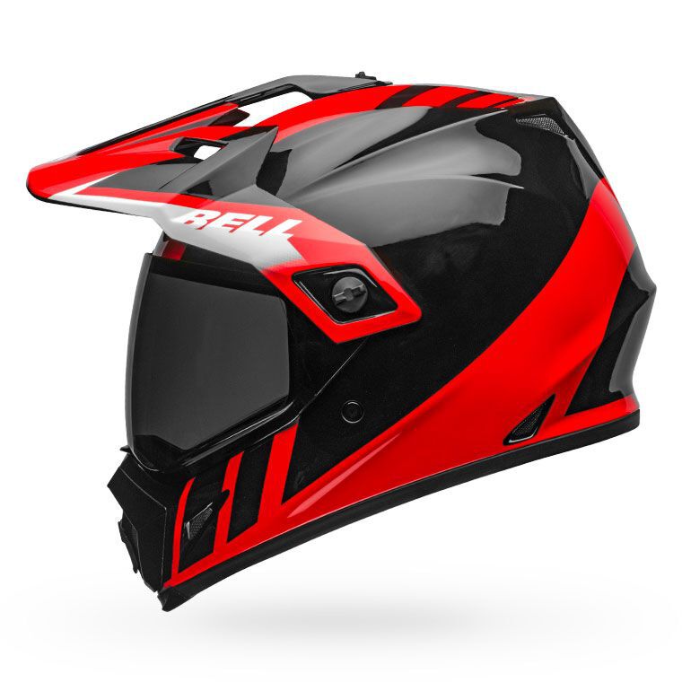 Shield Bell Mx-9 Adventure Motorcycle Helmet Replacement Dark Smoke Visor
