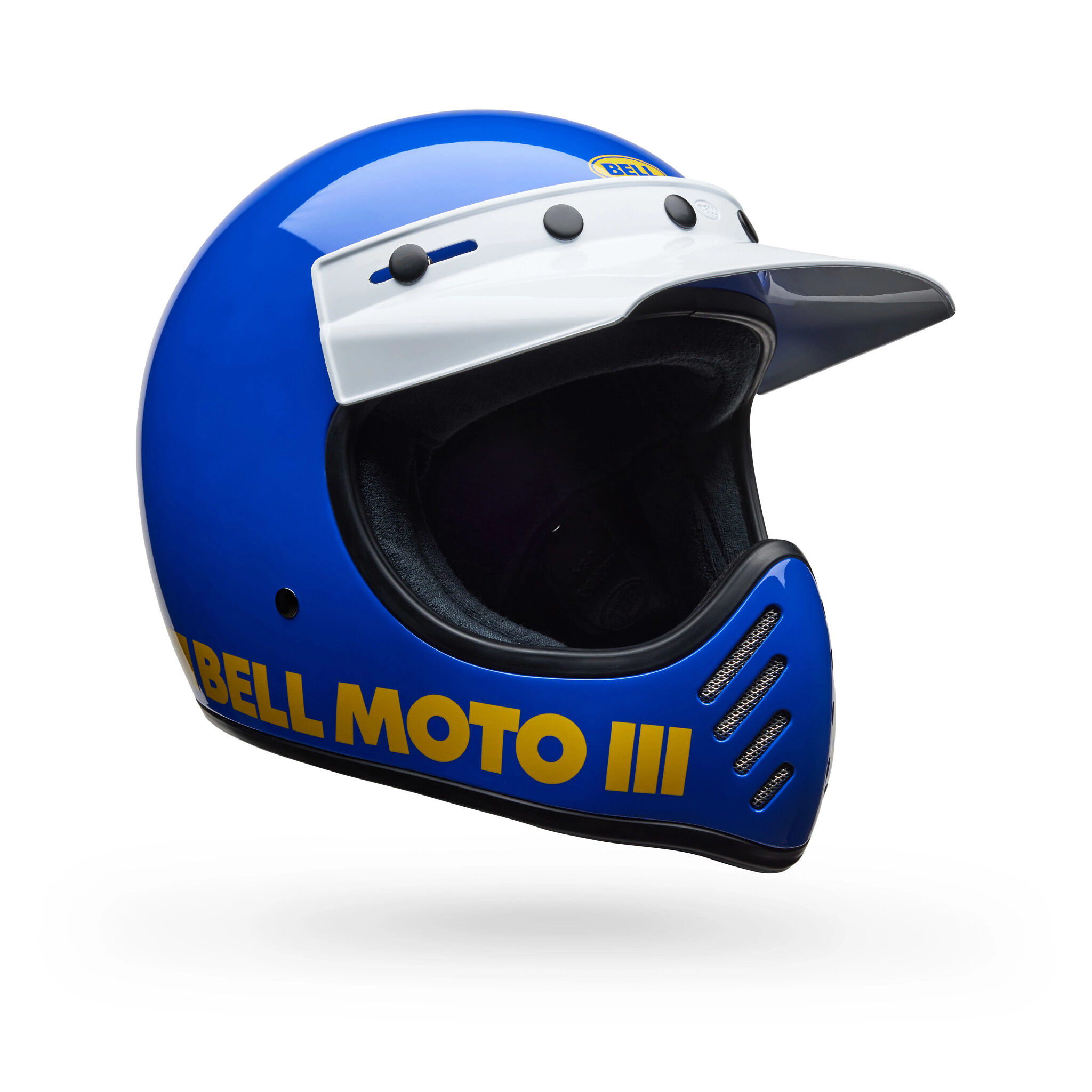 防具 BELL MOTO3 Bell Moto-3 Full Face Helmet Classic Gloss Red Medium | eBay