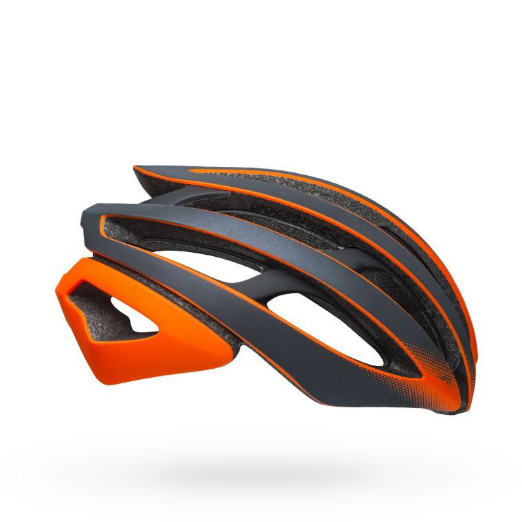 orange road bike helmet