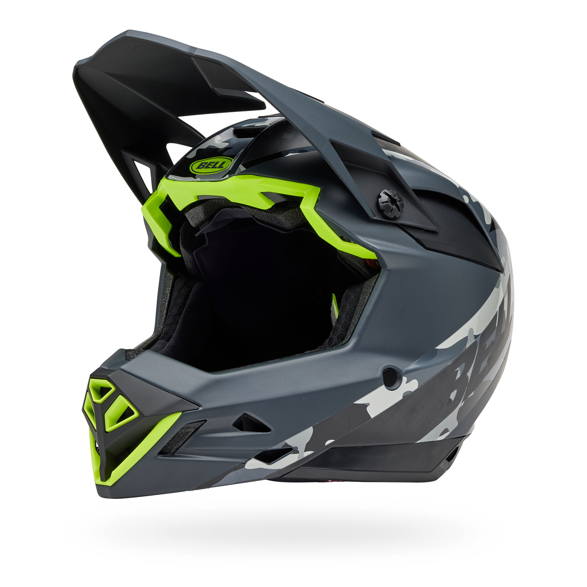Bell Full 10 Spherical Adult Full Face Bike Helmet Matte Gloss Gray Retina Sear Medium