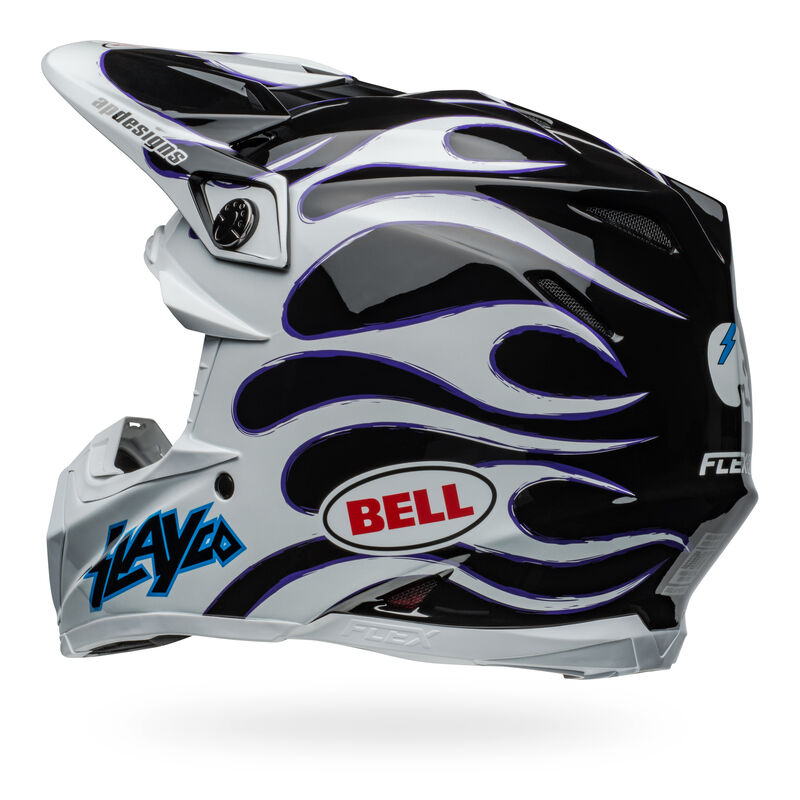 Casque motocross Bell Moto-9S FLEX Claw noir blanc