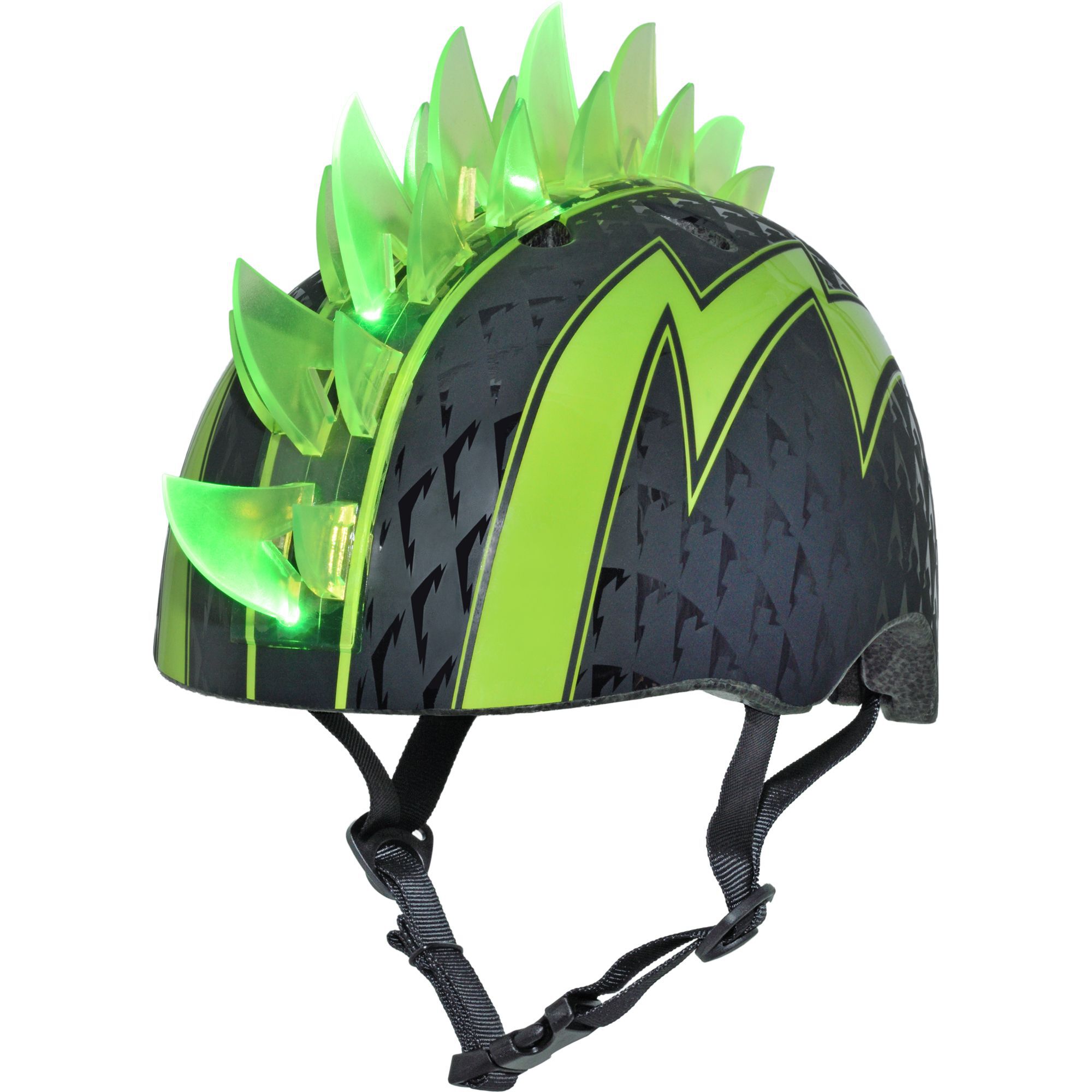 Light up bicycle helmet top