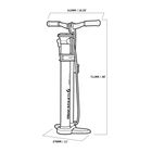 Chamber Tubeless Floor Pump