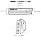 Dayblazer 1000 Front + Dayblazer 65 Rear Light Set