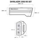 Dayblazer 1500 Front + Dayblazer 65 Rear Light Set