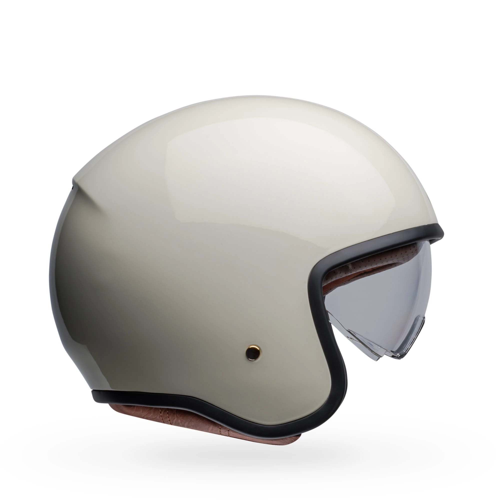 セキュリティ・セーフティ Vintage BELL TOPTEX 60s Shorty Helmet Vintage Bell Toptex White Motorcycle Half Helmet Shorty Size
