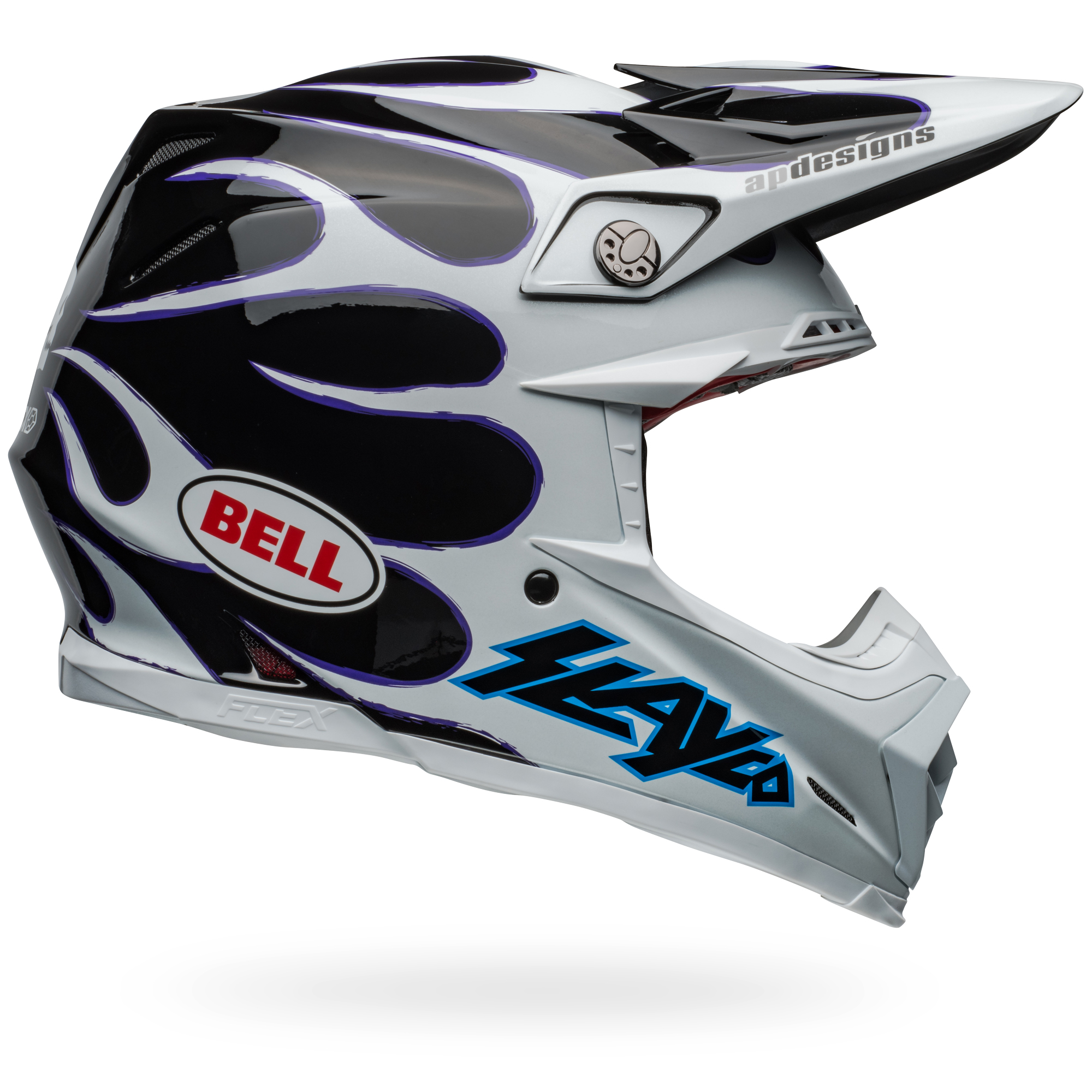 Casque motocross Bell Moto-9S FLEX Claw noir blanc