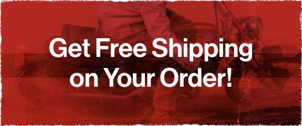red banner that has text Get Free Shipping on Your Order!