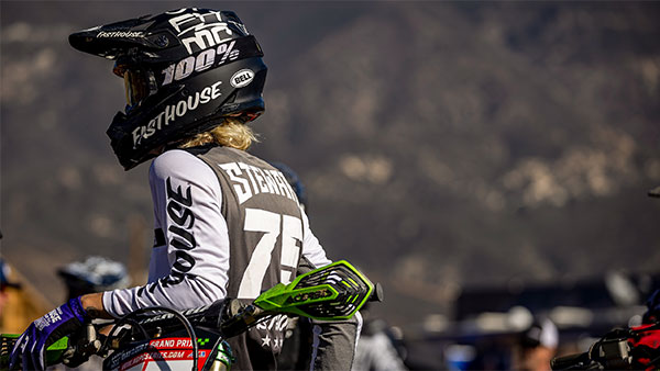 Trevor Stewart watching the fun take place