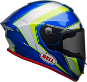 Bell Race Star Flex Sector Gloss White/Hi-Viz Green/Blue Helmet