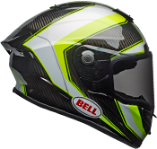 Bell Race Star Flex Sector Gloss White/Hi-Viz Green Helmet